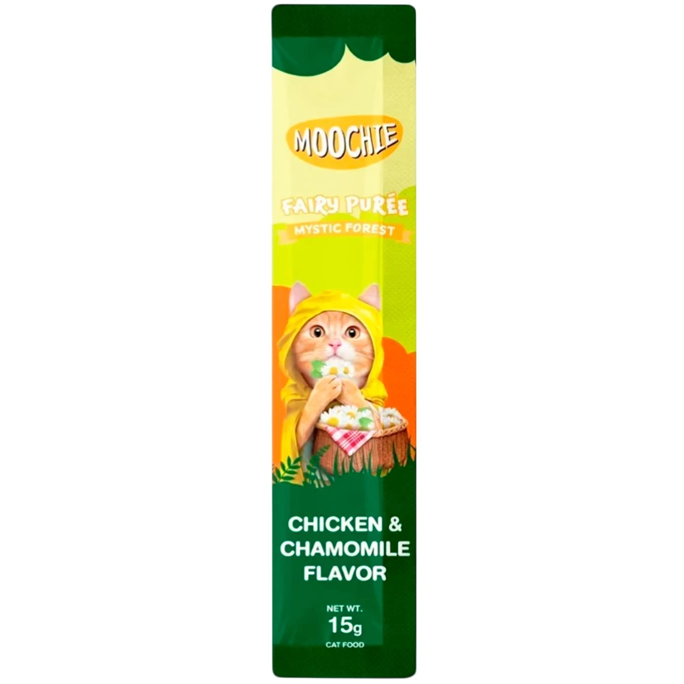 Ласощі Moochie Fairy Puree д/котів рідкі з куркою та ромашкою 25х15г