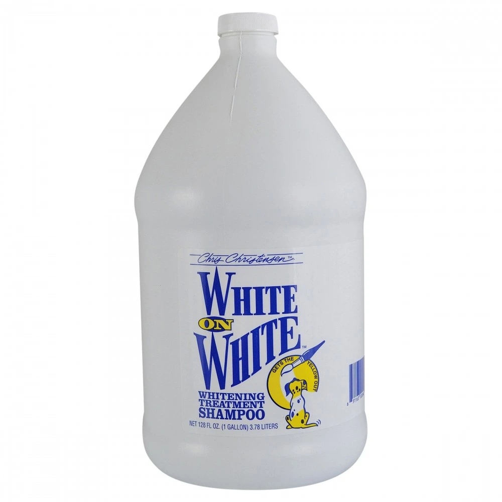Шампунь Chris Christensen White on White для собак та котів для білої шерсті 3,8 л