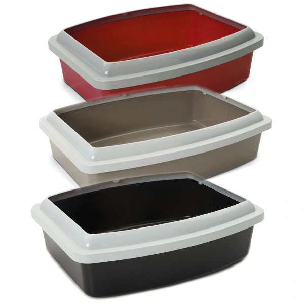 Туалет для котів з бортиком Savic Oval Tray+Rim, 56х43х14 см, В асортименті