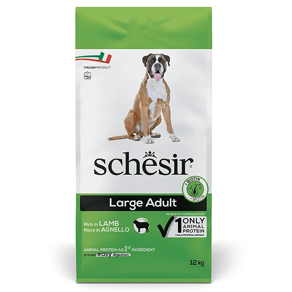 Корм для собак Schesir Dry Dog Large Adult, Ягня, 12 кг