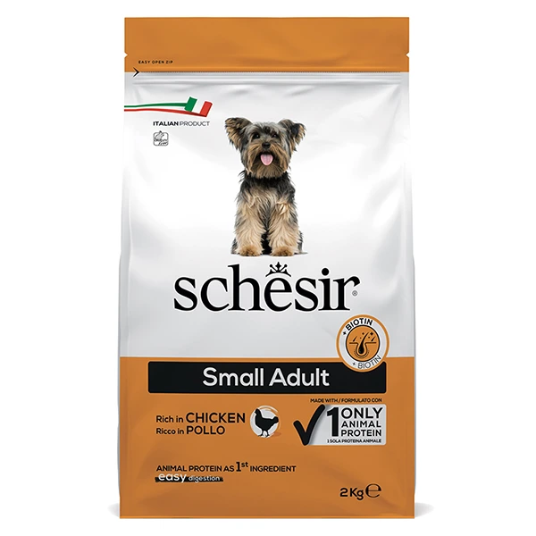 Корм для собак Schesir Dog Small Adult, Курка, 2 кг