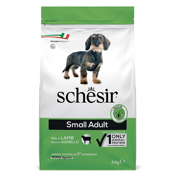 Корм для собак Schesir Dog Small Adult Lamb, Ягня, 2 кг