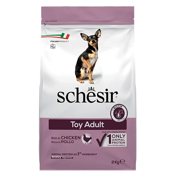 Корм для собак Schesir Dog Toy Adult, Курка, 2 кг