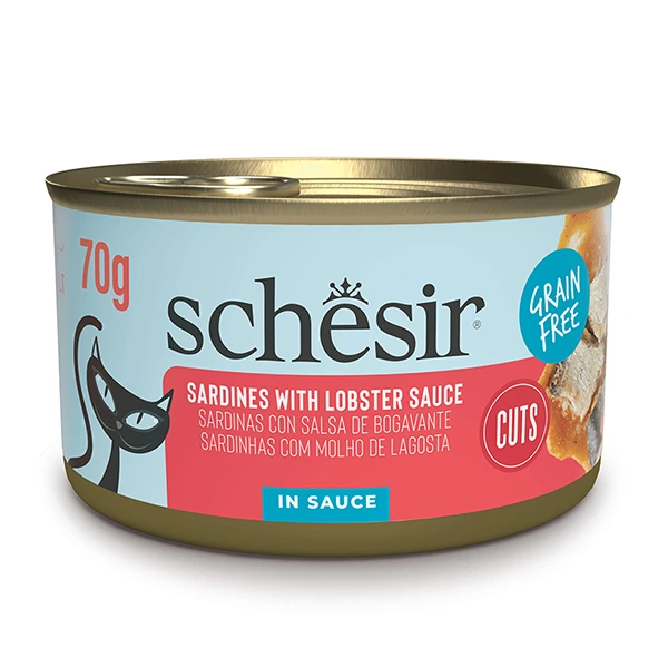 Корм для котів Schesir Wet Grill Sardines with Lobster sauce, в соусі