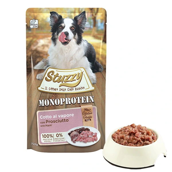 Корм для собак Stuzzy Monoprotein Ham, беззерновий повнораціонний вологий корм, 0.15 кг