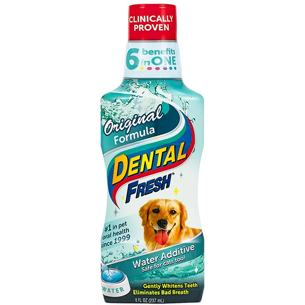 Рідина для пащі для собак і котів SynergyLabs Dental Fresh, від зубного нальоту і запаху