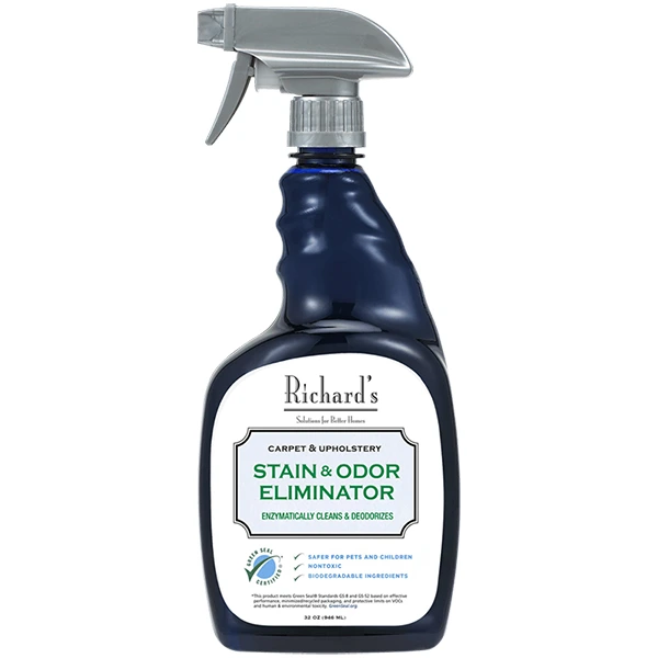 Средство для удаления пятен и запахов SynergyLabs Richard’s Organics Stain & Odor Eliminator, для ковров и обивки