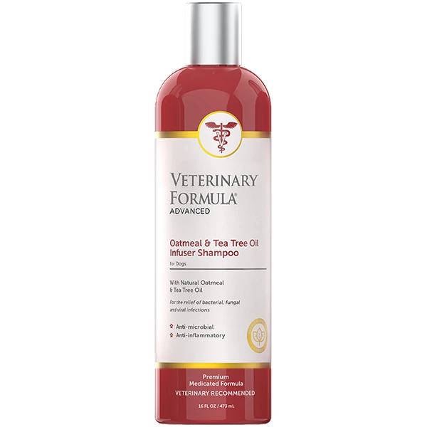 Шампунь для собак Veterinary Formula Clinical Care Advanced Oatmeal & Tea Tree Oil, зволожувальний, антибактеріальний, протизапальний
