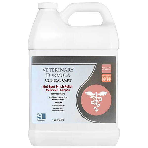 Шампунь для собак і котів Veterinary Formula Clinical Care Hot Spot&Itch Relief, антиалергенний, з лідокаїном та гідрокортизоном
