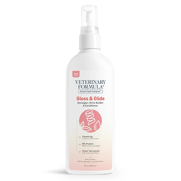 Кондиціонер-спрей для собак та котів Veterinary Formula SCC Gloss & Glide Conditioner, Розковтунювач, антистатик
