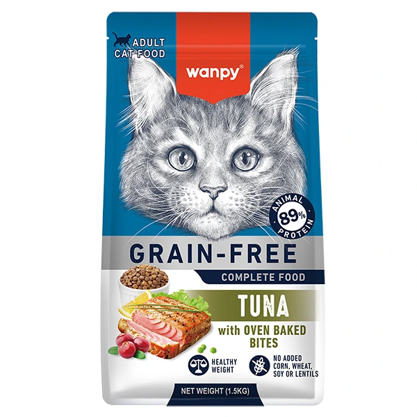 Сухий корм для котів Wanpy Adult Cat Grain Free Tuna, Тунець, 1.5 кг