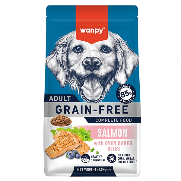 Корм для собак Wanpy Dry Food Adult Dog Grain Free Salmon, беззерновий Лосось, 1.5 кг