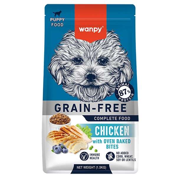 Корм для цуценят Wanpy Dry Food Puppy Grain Free Chicken, Сухий беззерновий