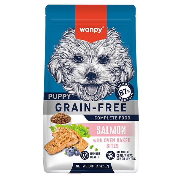 Корм для цуценят Wanpy Puppy Grain Free Salmon, 1.5 кг