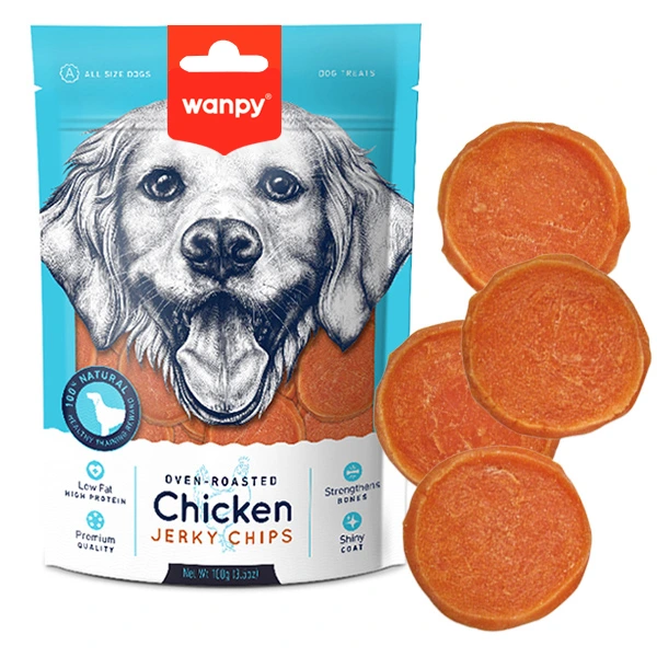 Ласощі для собак Wanpy Chicken Jerky Chips