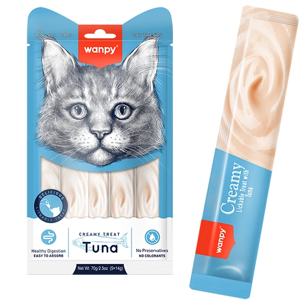 Ласощі для котів Wanpy Creamy Lickable Treats, Тунець