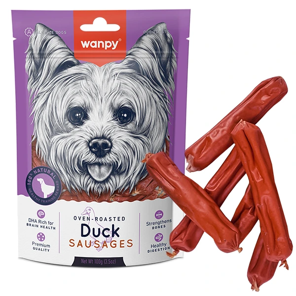 Ласощі для собак Wanpy Duck Sausages, Качка
