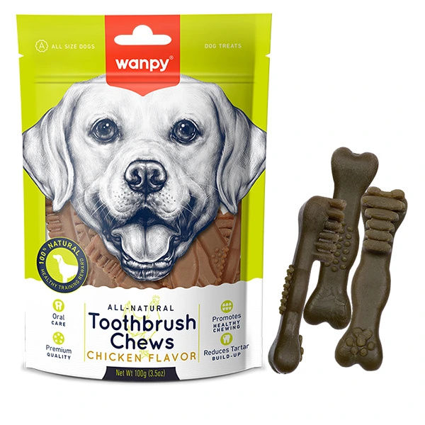 Ласощі для собак Wanpy Toothbrush Chews, Курка