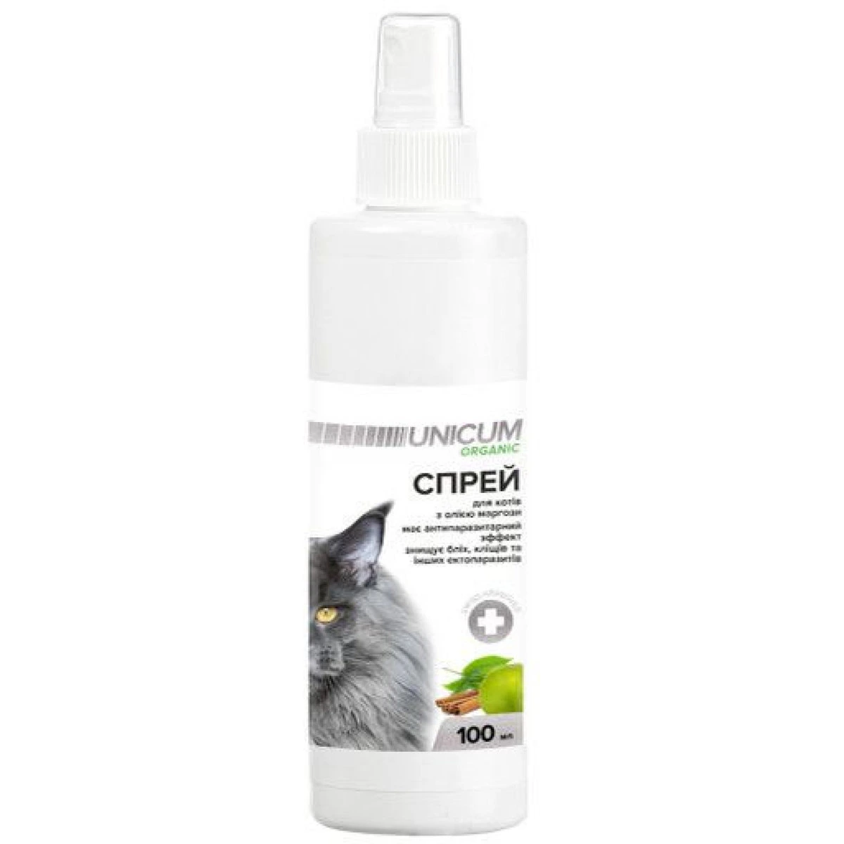 Спрей для котів UNICUM ORGANIC, натуральний від бліх та кліщів