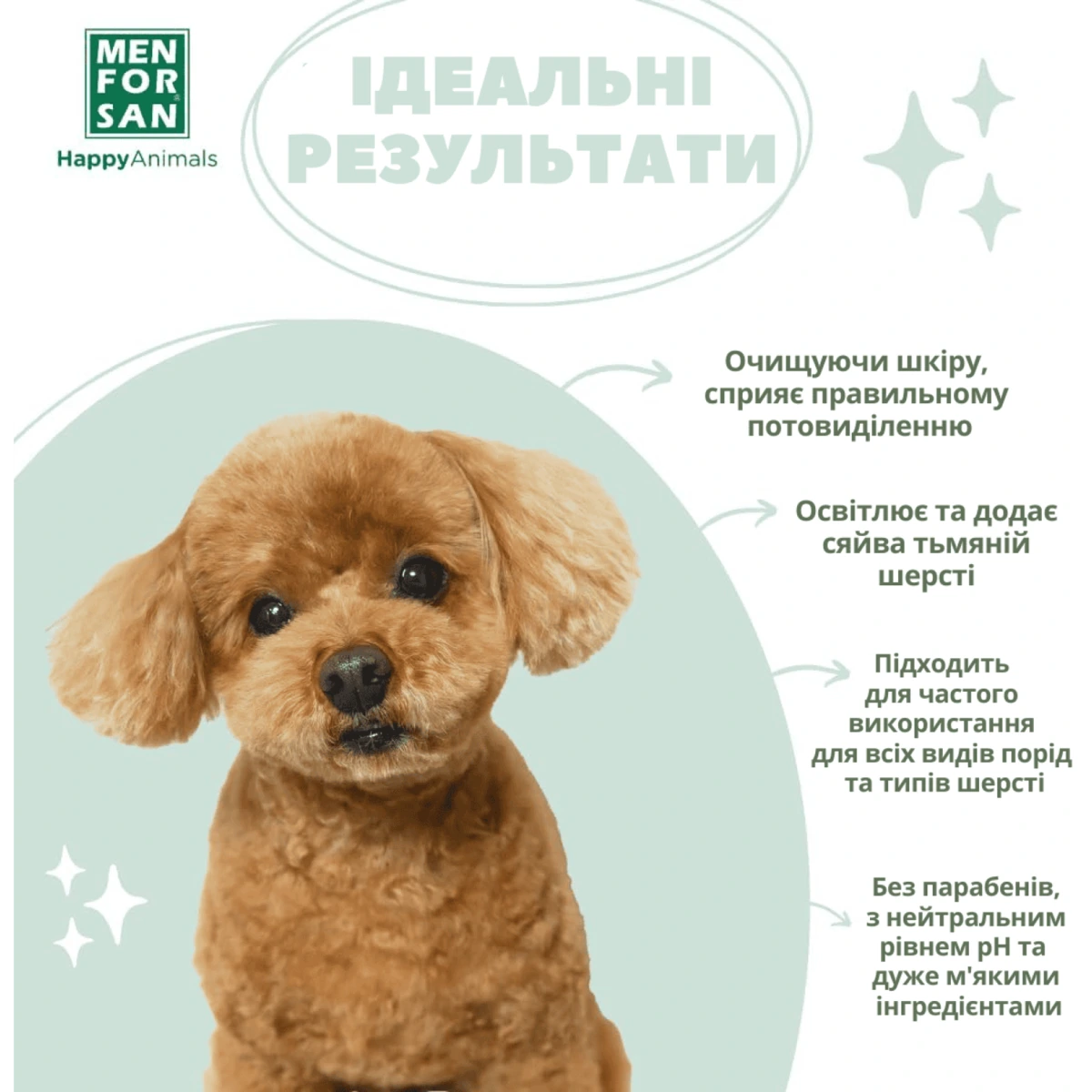 Шампунь для собак MENFORSAN, з біотином