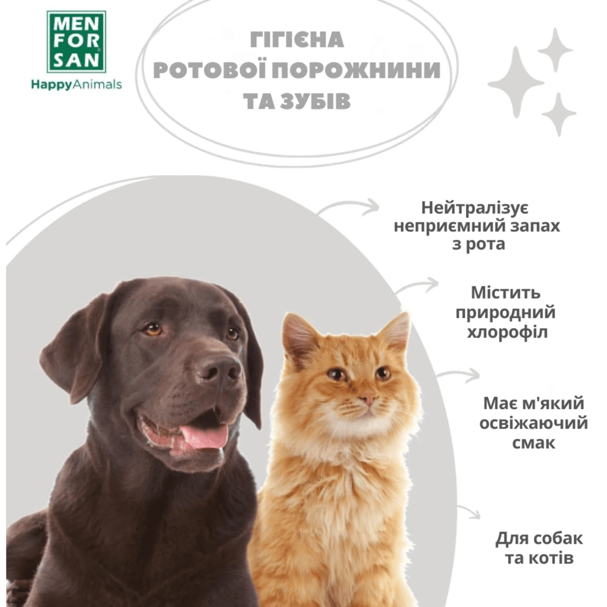 Спрей для ротової порожнини MENFORSAN, для собак та котів, 125 мл