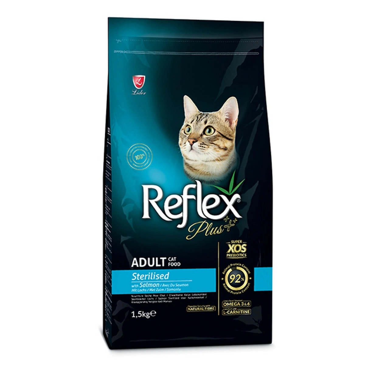 Корм для котів Reflex Plus для стерилізованих кішок, Лосось, 8 кг