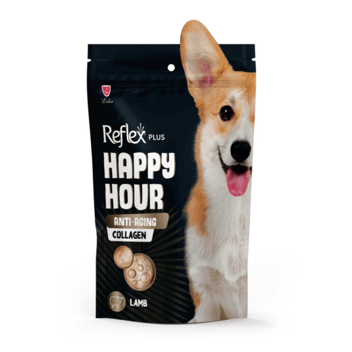 Ласощі для собак Reflex Plus Happy Hour, з ягням та колагеном, проти старіння