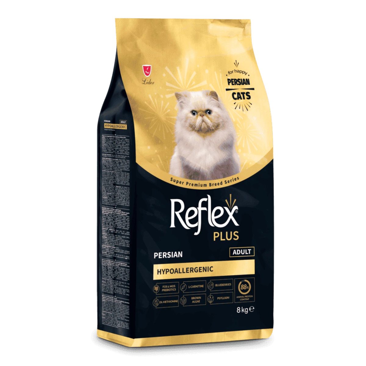 Корм для котів Reflex Plus, Перська, 8 кг