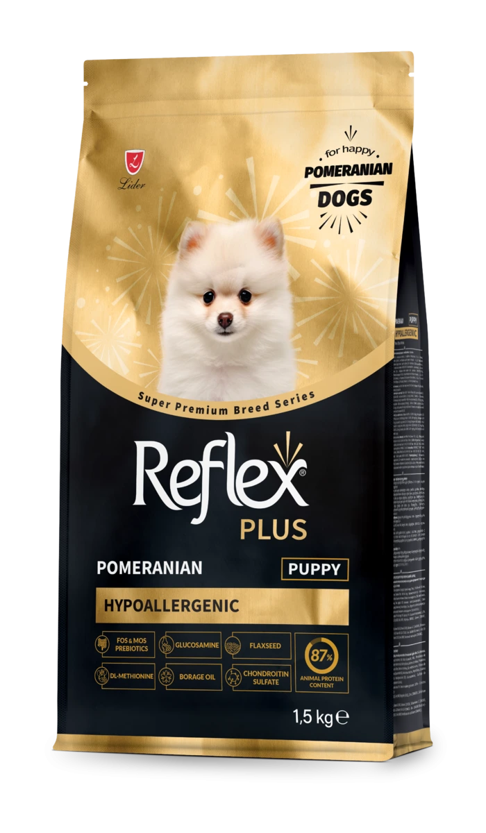 Корм для цуценят Reflex Plus, Померанський шпіц, 1,5 кг