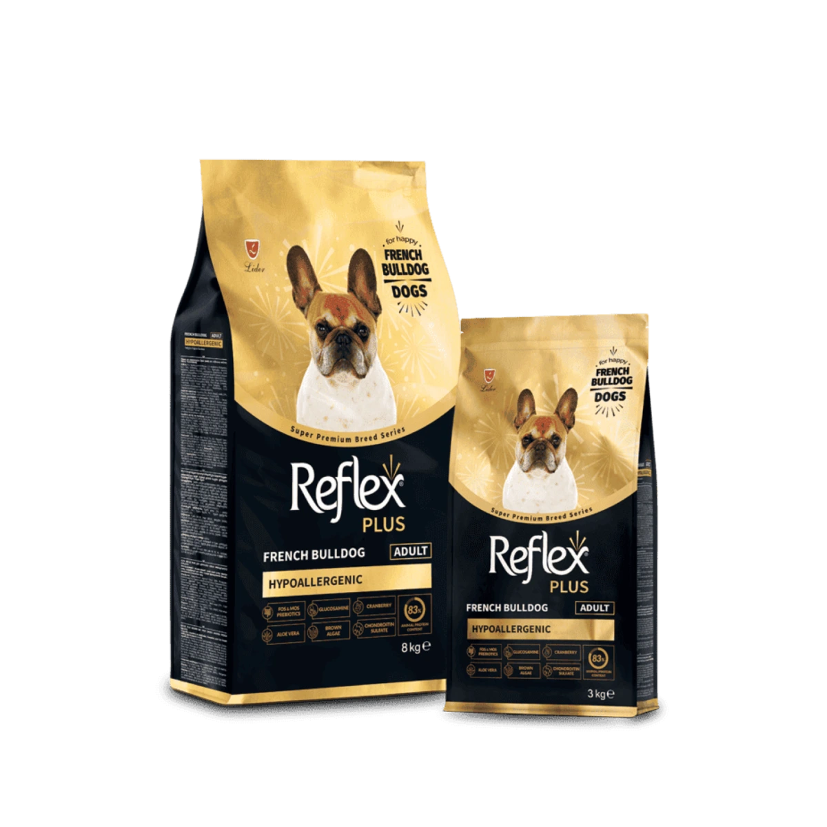 Корм для собак Reflex Plus, Французький бульдог, 3 кг