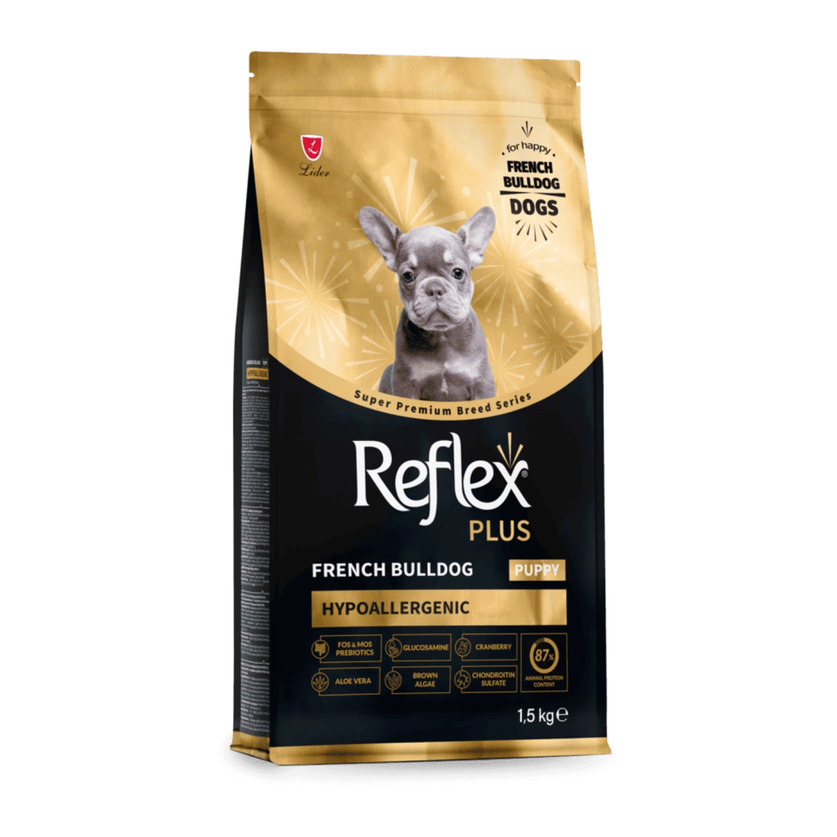 Корм для цуценят Reflex Plus, Французький бульдог, 1,5 кг