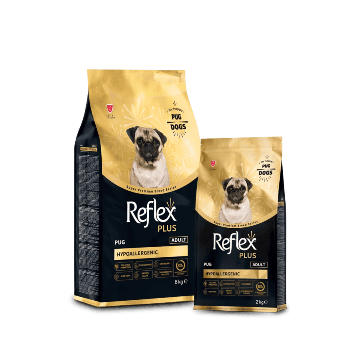 Корм для собак Reflex Plus, Мопс, 2 кг