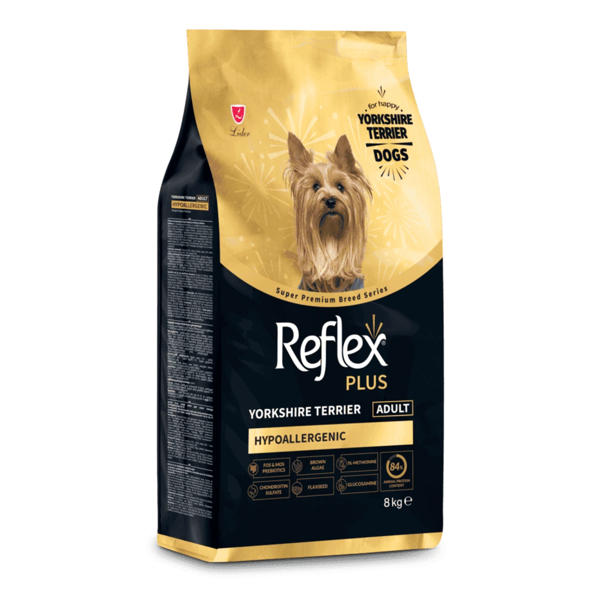Сухий корм для собак Reflex Plus, Йоркширський тер’єр, 8 кг