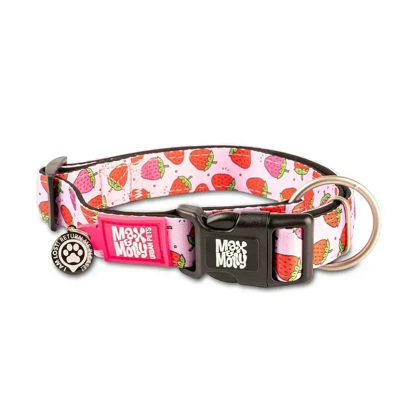 Нашийник для собак Полуниця Smart ID Collar - Strawberry Dream/S