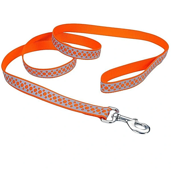 Повідець для собак Coastal Lazer Brite Reflective Leash, Помаранчеві точки