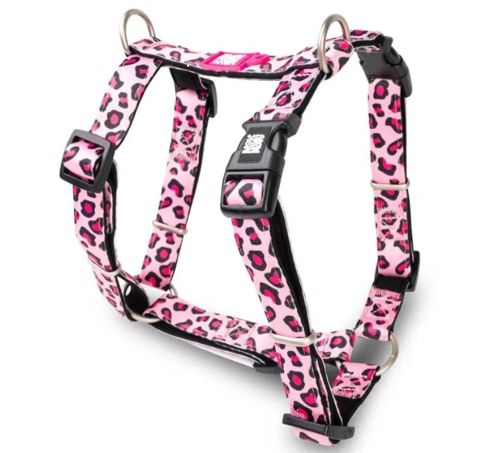 Шлея для собак Max & Molly H-Harness L, Леопард Рожевий