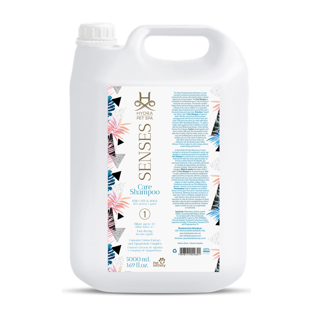Шампунь для тварин Hydra Pet Spa Senses Care Shampoo, глибоке зволоження шерсті та шкіри, 5 л