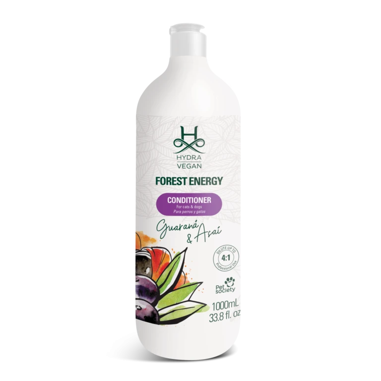Кондиціонер для шерсті Hydra Vegan Forest Energy Conditioner, зволожуючий та живильний з гуараною та асаї, 1л