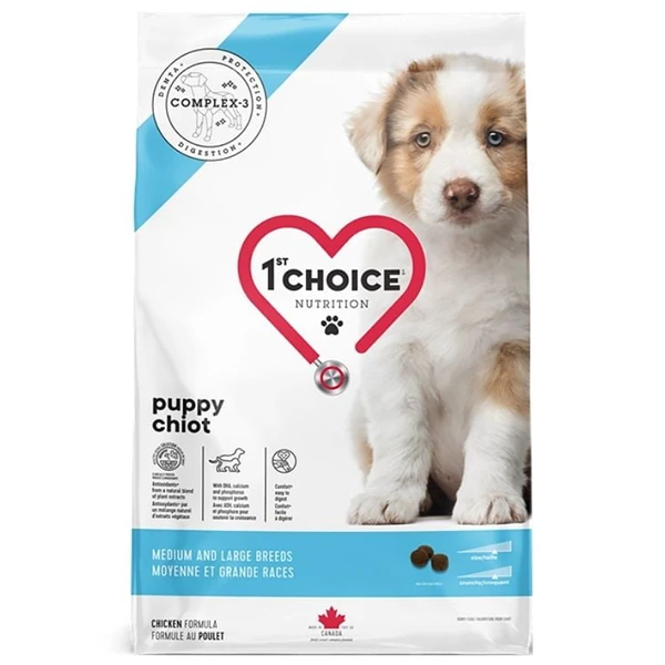 Корм для цуценят 1st Choice Puppy Medium and Large, для середніх і великих порід, 12 кг