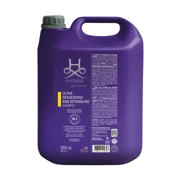 Шампунь для тварин Hydra Groomers Deshedding Shampoo, для стимуляції линяння та полегшення розчісування, 5 л