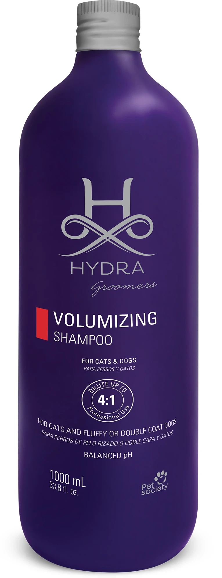 Шампунь для собак і котів Hydra GROOMERS Volumizing, для надання об'єму шерсті, 1 л