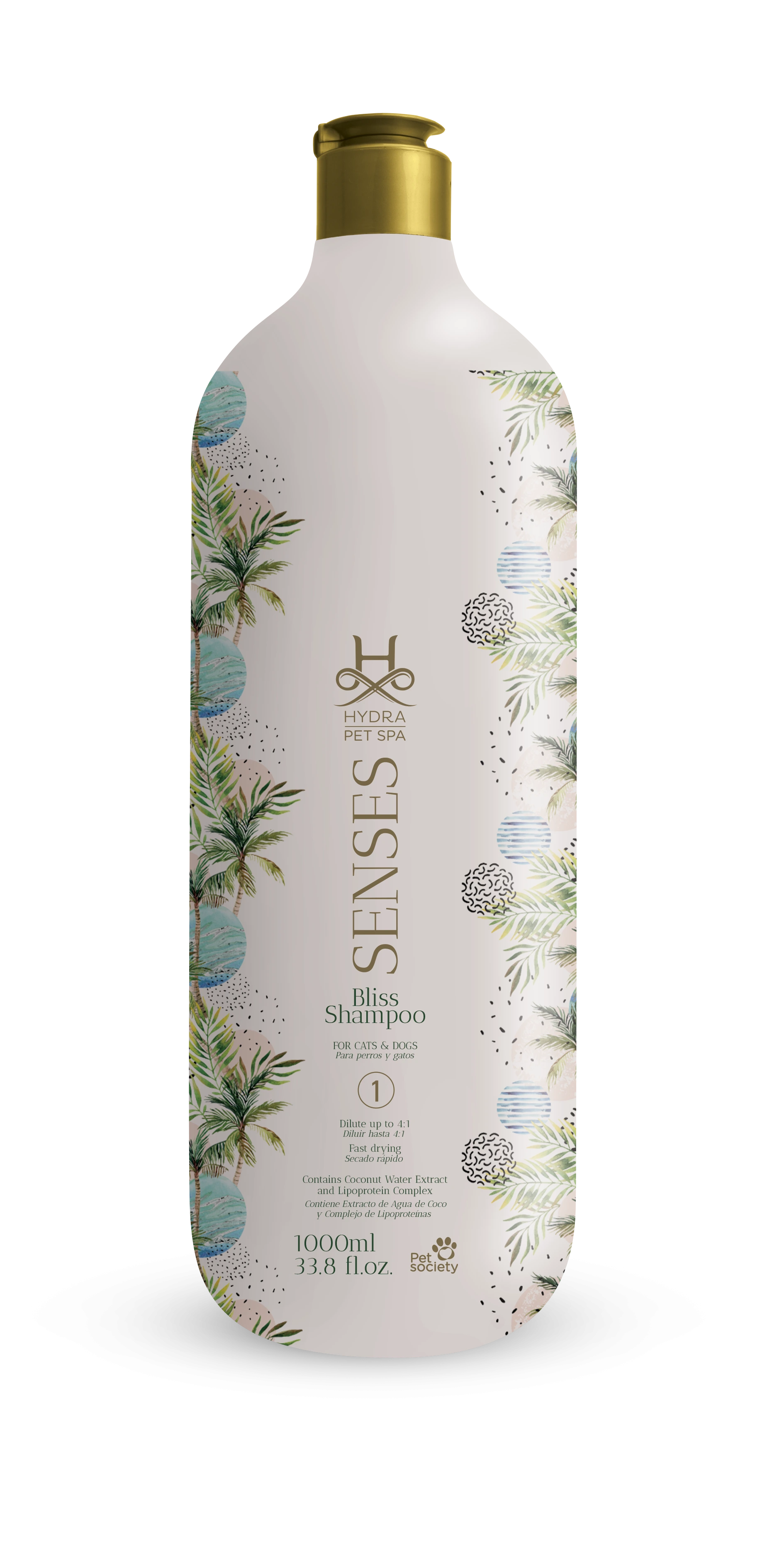 Шампунь для тварин Hydra Pet Spa Senses Shampoo Bliss, інтенсивне зволоження та відновлення, 1 л