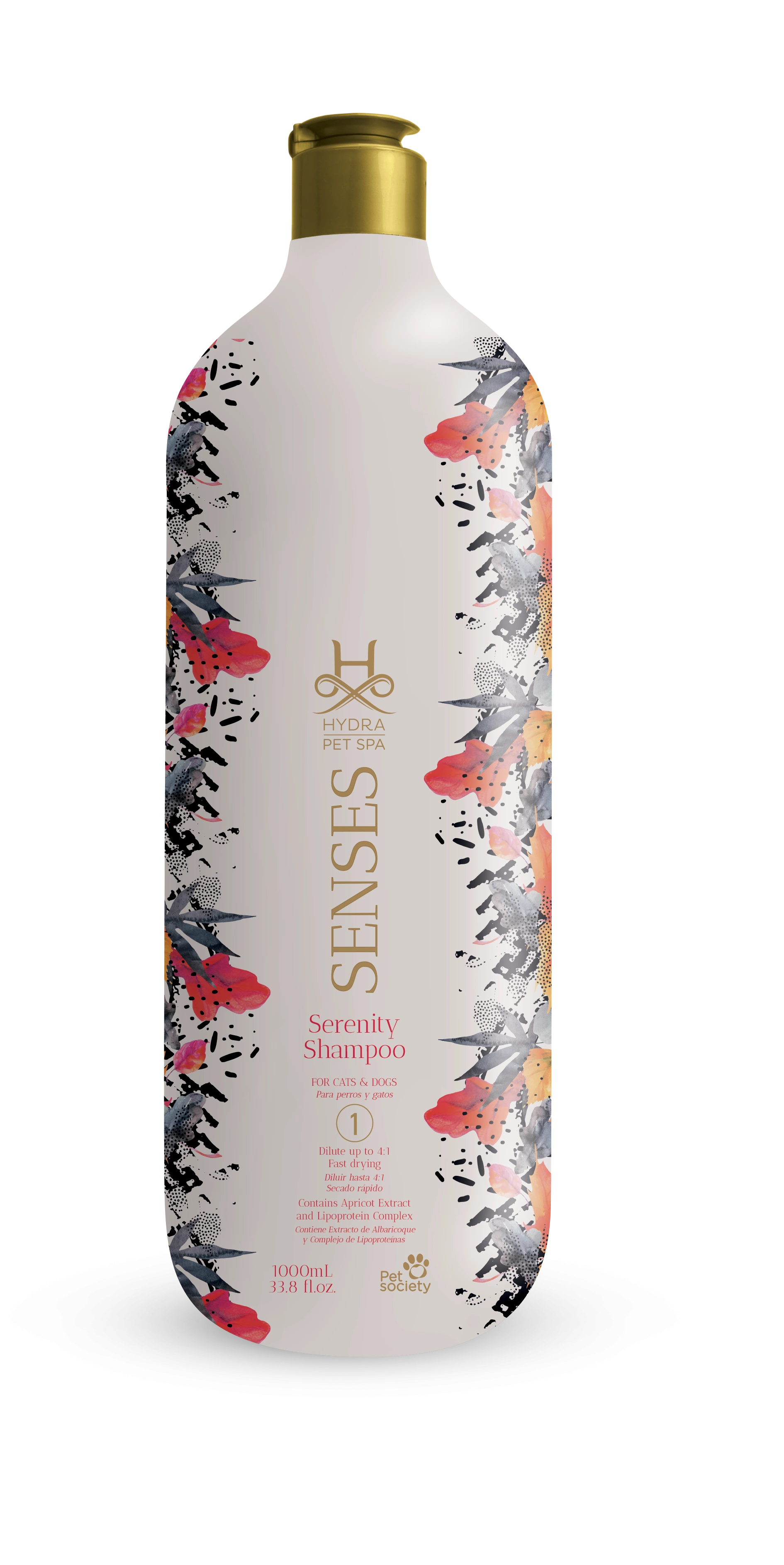 Шампунь для тварин Hydra Pet Spa Senses Shampoo Serenity, інтенсивне зміцнення та відновлення, 1 л
