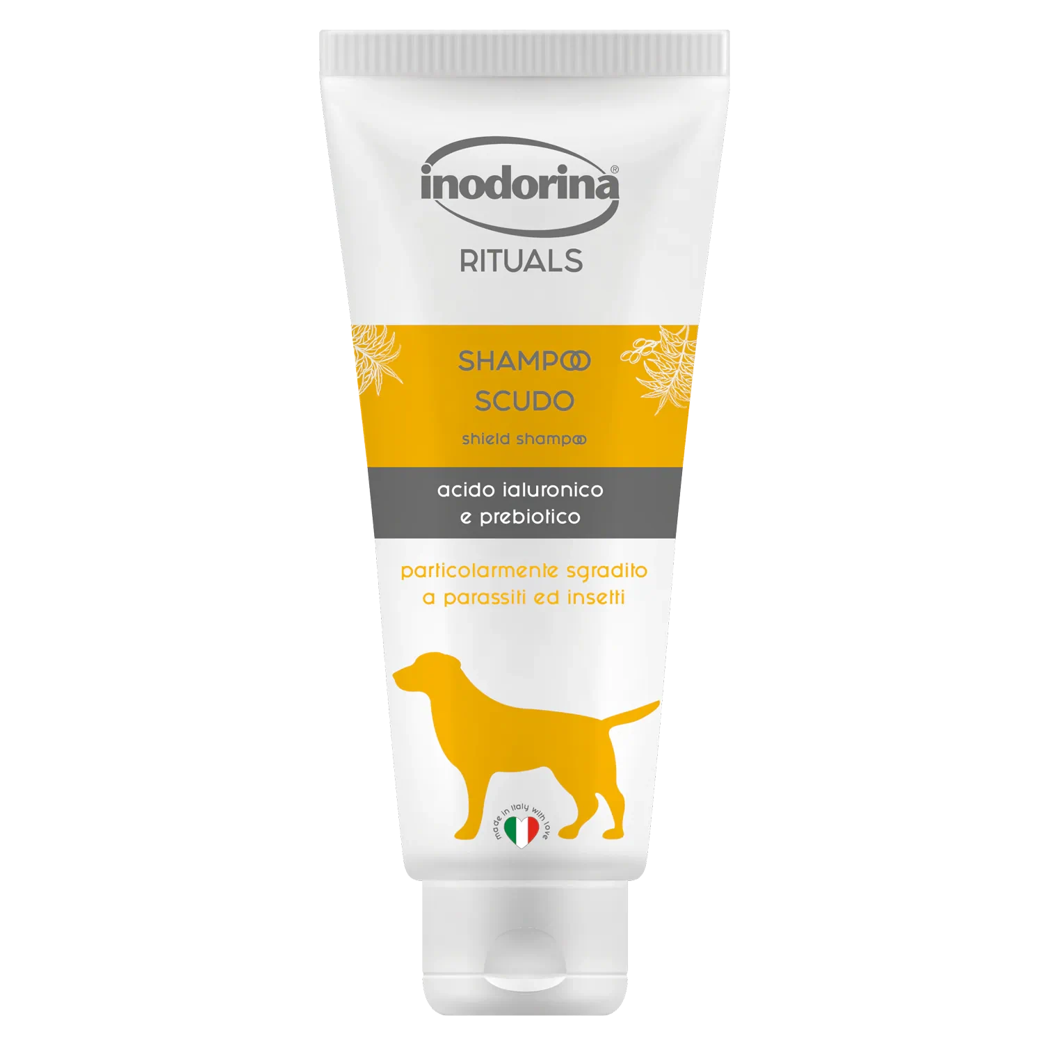 Шампунь для собак Inodorina Rituals Shampoo Shield, для додаткового захисту від блох та кліщів з олією дерева Нім