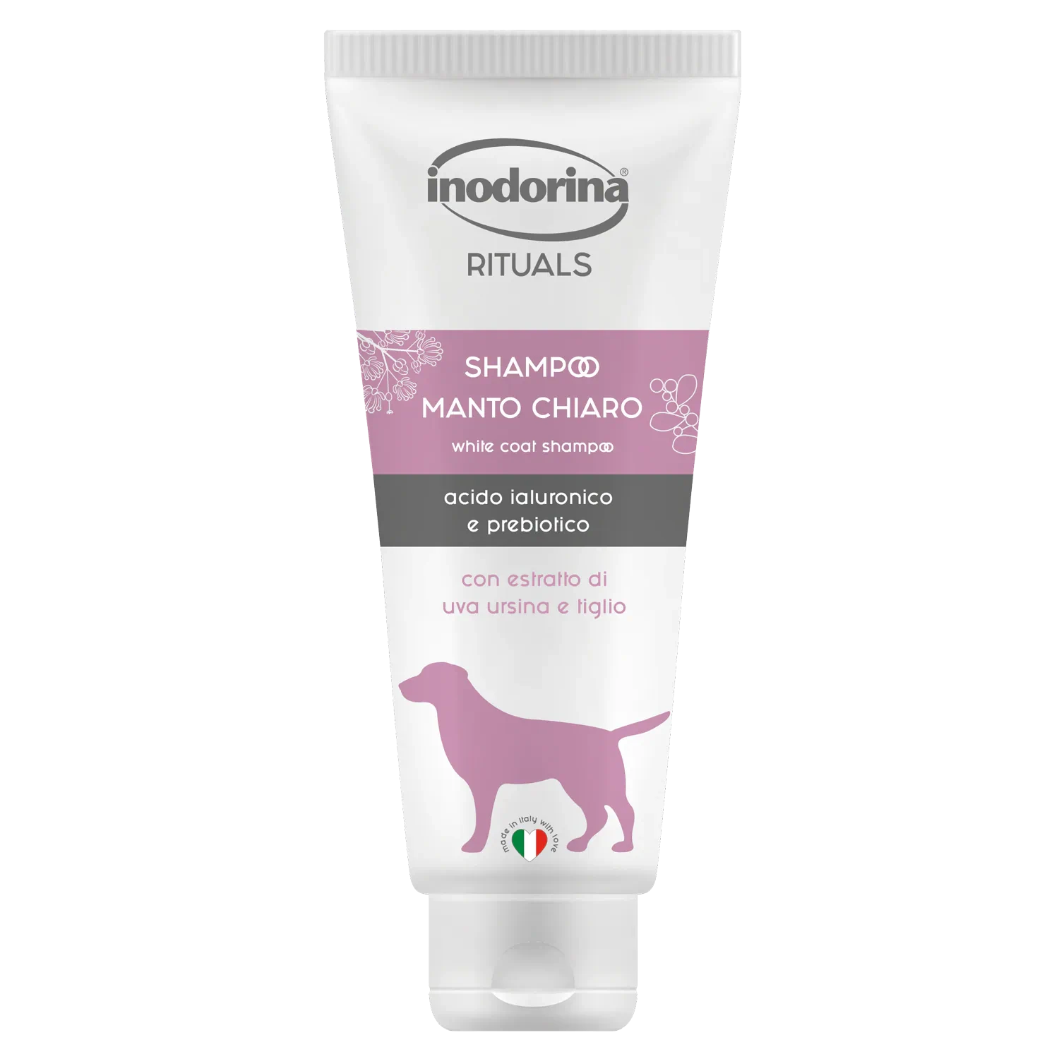 Шампунь для собак Inodorina Rituals Shampoo White Coat, з білою шерстю
