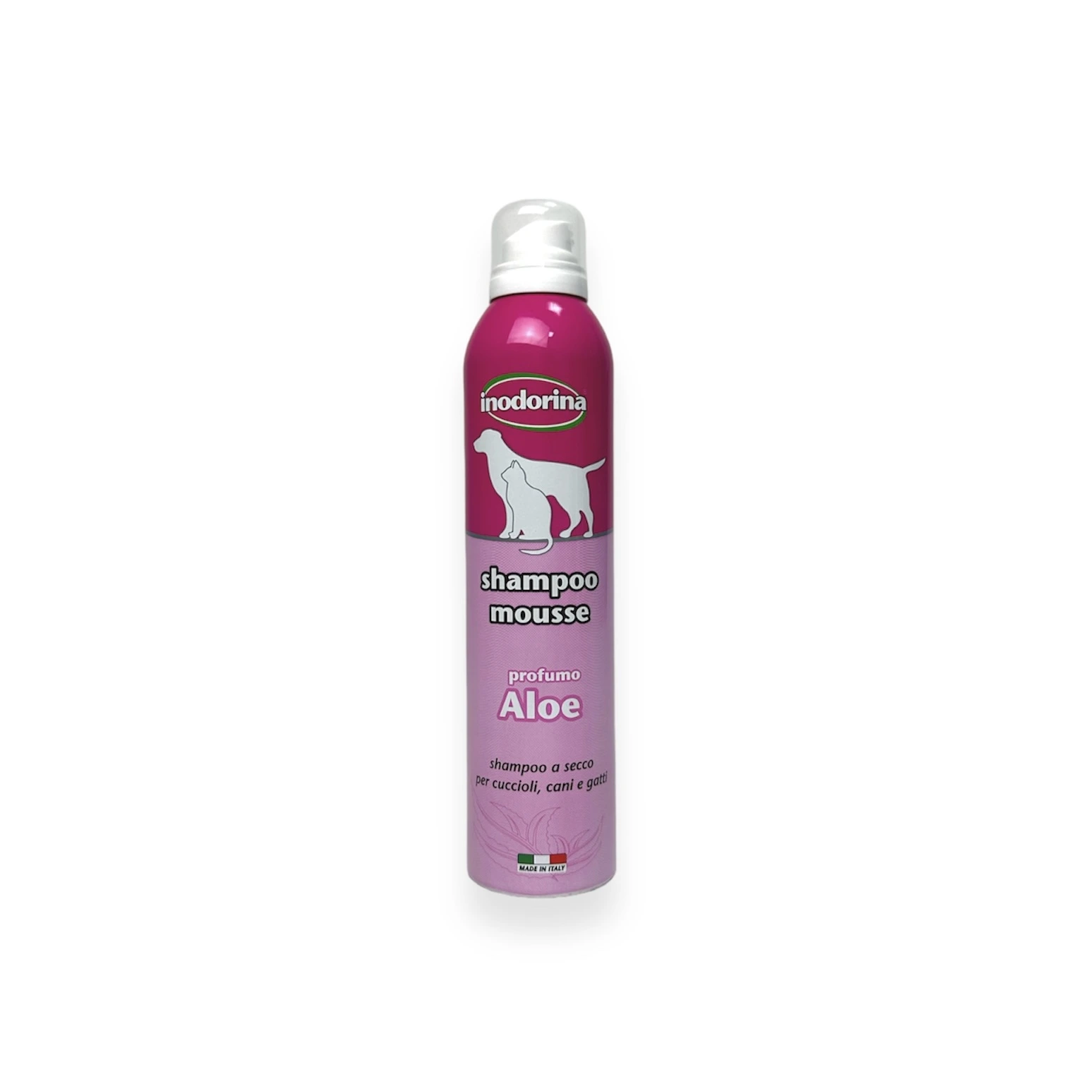 Шампунь-мус для собак та котів Inodorina Shampoo Mousse, Алое