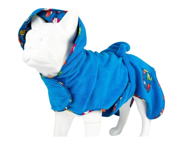 Халат для собак Max & Molly Bath Robe, 40 см, Маленький монстр, розмір S