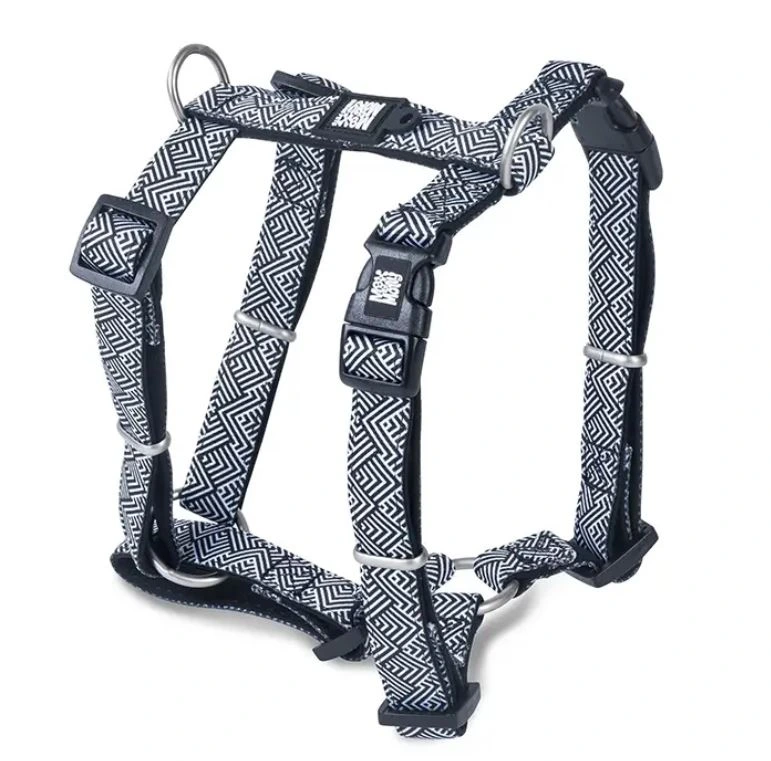 Шлея для собак Max & Molly H-Harness, Міконос Чорний, розмір S