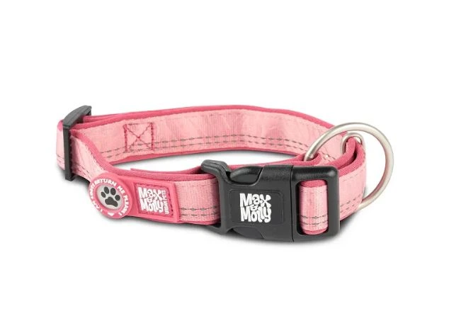 Нашийник для собак Max & Molly Smart ID Collar Matrix 2.0, Рожевий, S