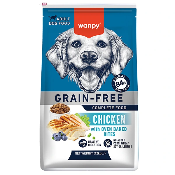 Корм для собак Wanpy Adult Dog Grain Free, Курка, 12 кг